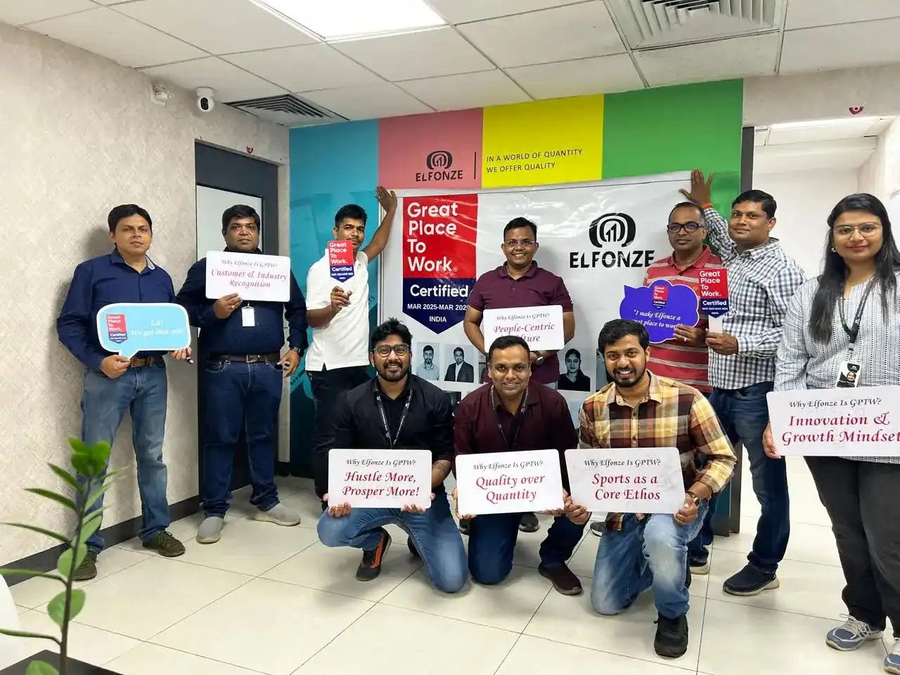 Elfonze technologies is officially a Great Place to Work