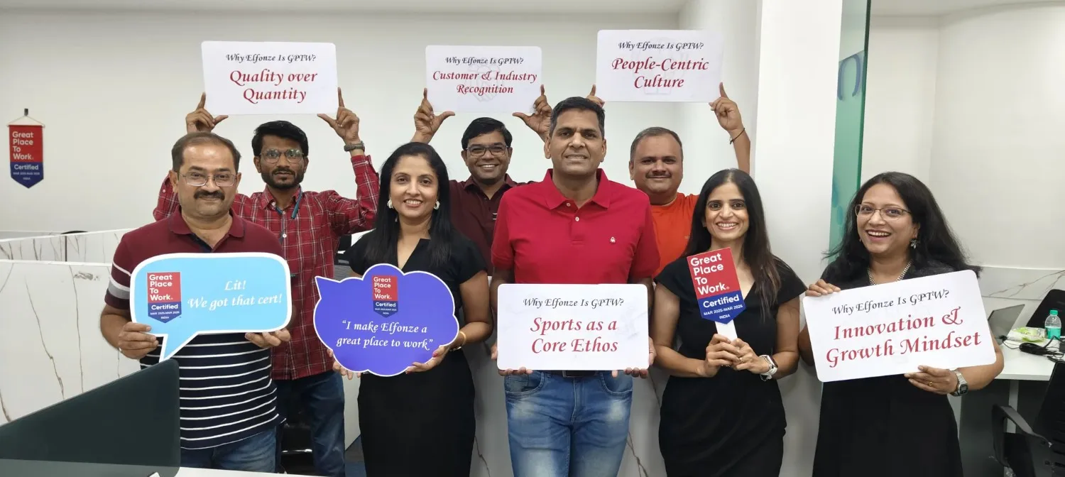 Elfonze technologies is officially a Great Place to Work