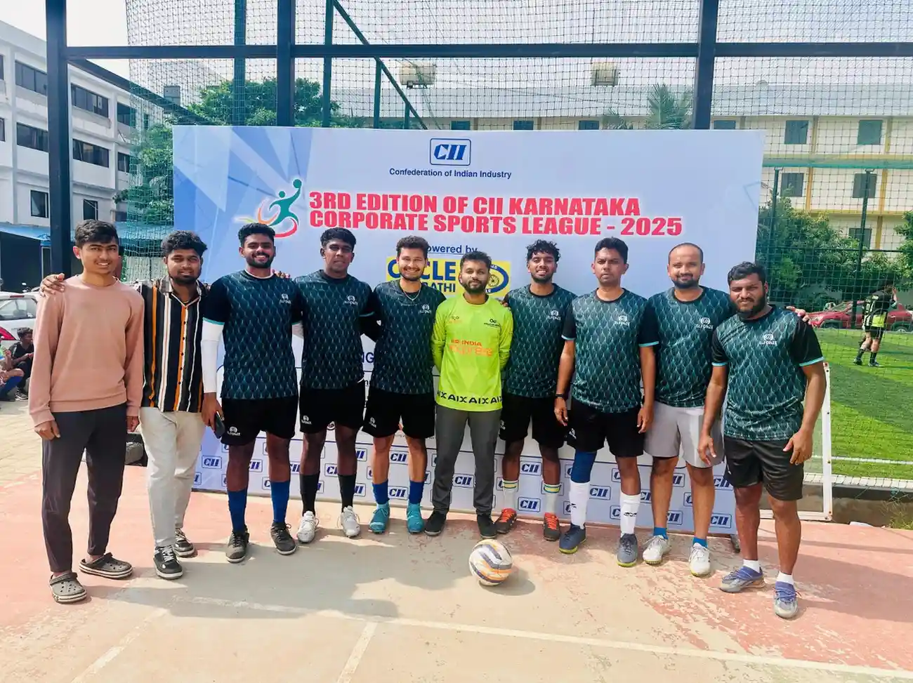 Runner-Up at CII Karnataka Corporate Sports League 2025 - Football (7-a-side)
